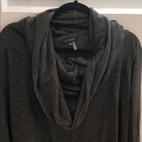 1. State Brand Turtleneck Sweater in Dark Gray - Picture 3 of 4